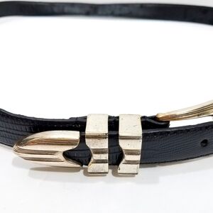 Irvine Park Black Leather Belt 2XL